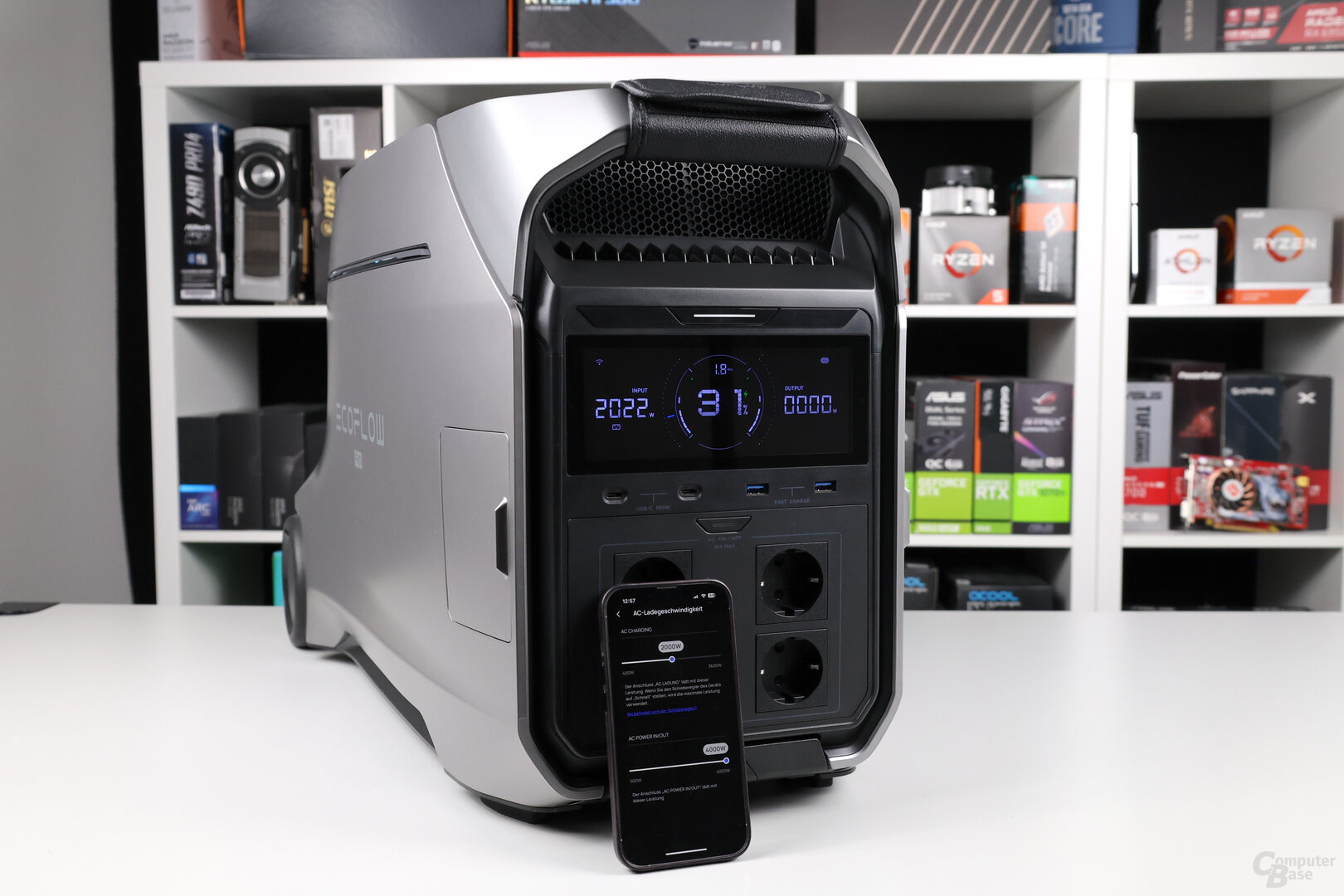 EcoFlow Delta Pro 3: Die EcoFlow-App bietet viele Optionen