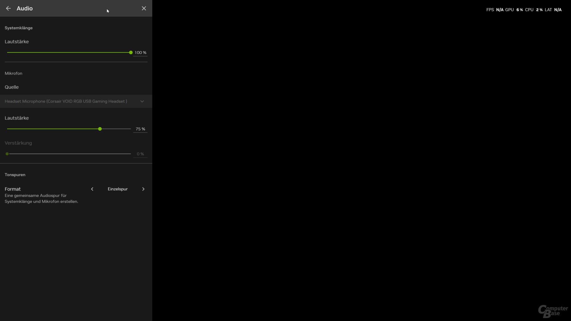 Das Treiberoverlay mit allen Funktionen