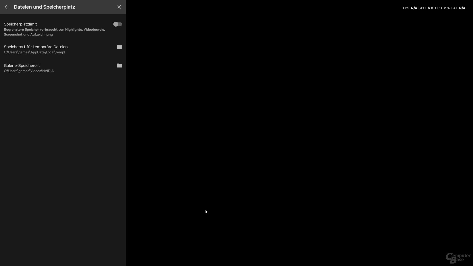 Das Treiberoverlay mit allen Funktionen