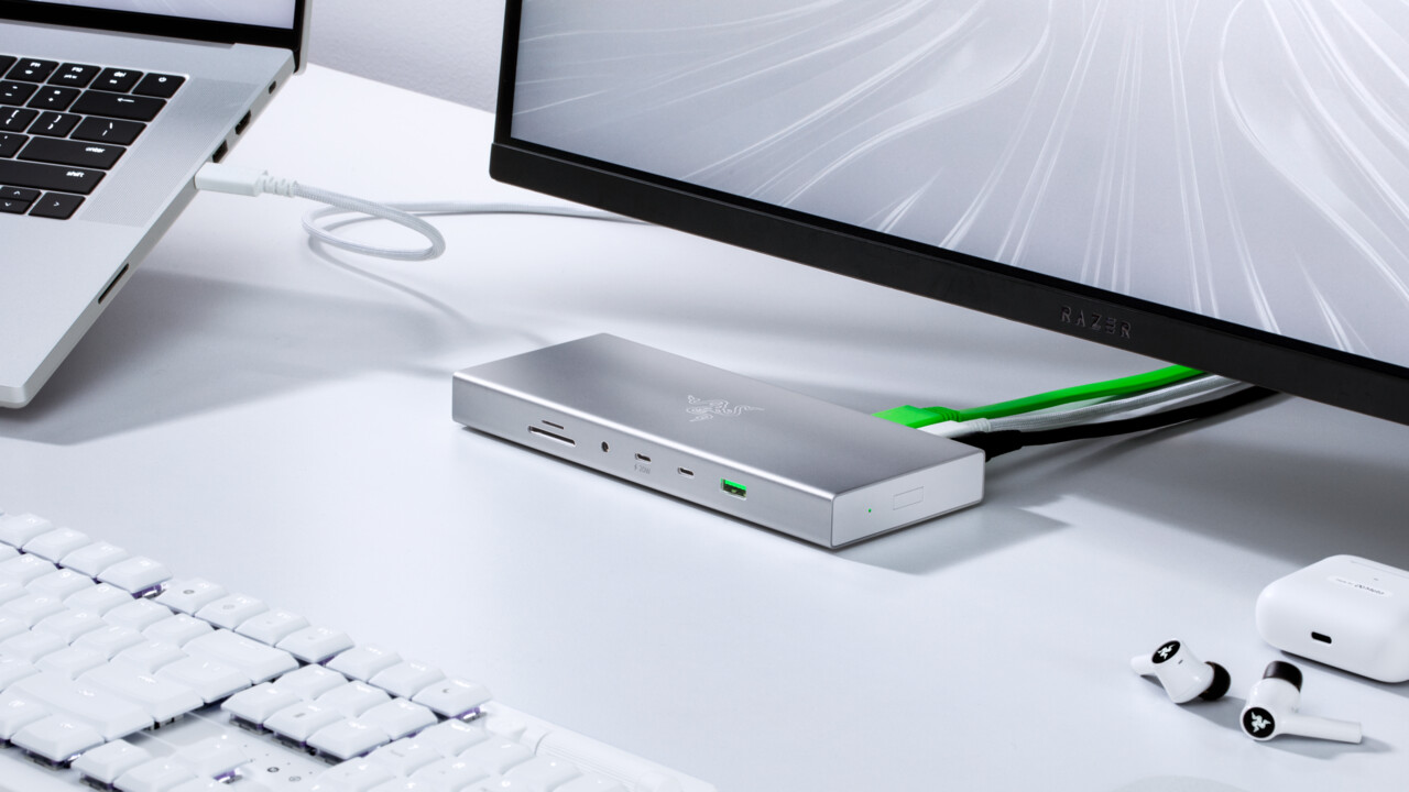 Razer USB 4 Dock: USB4-Docking-Station mit 14 Ports und „2,4-GHz-Anschluss“