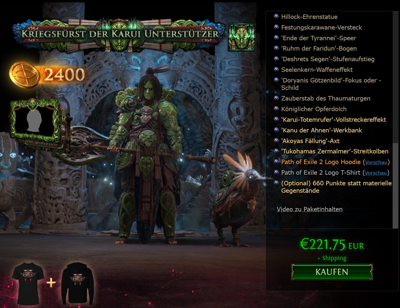 PoE 2 Early Access Supporter Packs