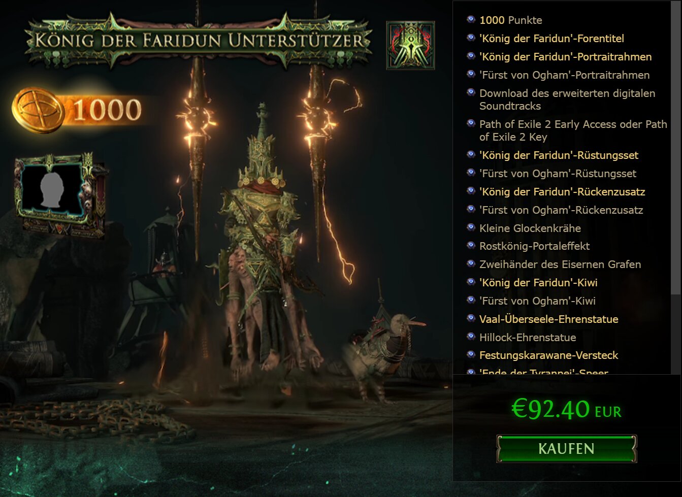 PoE 2 Early Access Supporter Packs