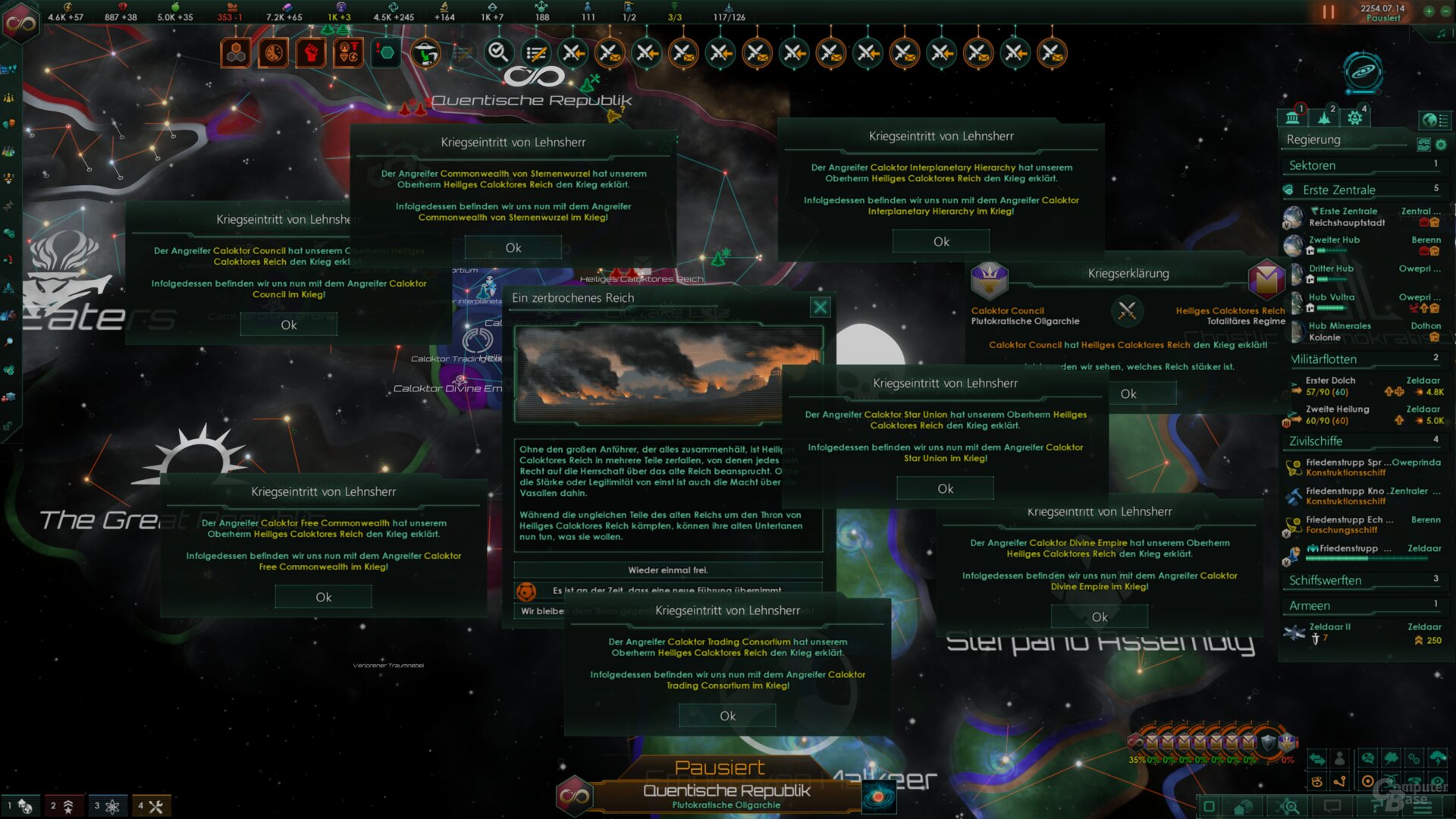 Stellaris fühlt sich manchmal wie eine Windows-Simulation an