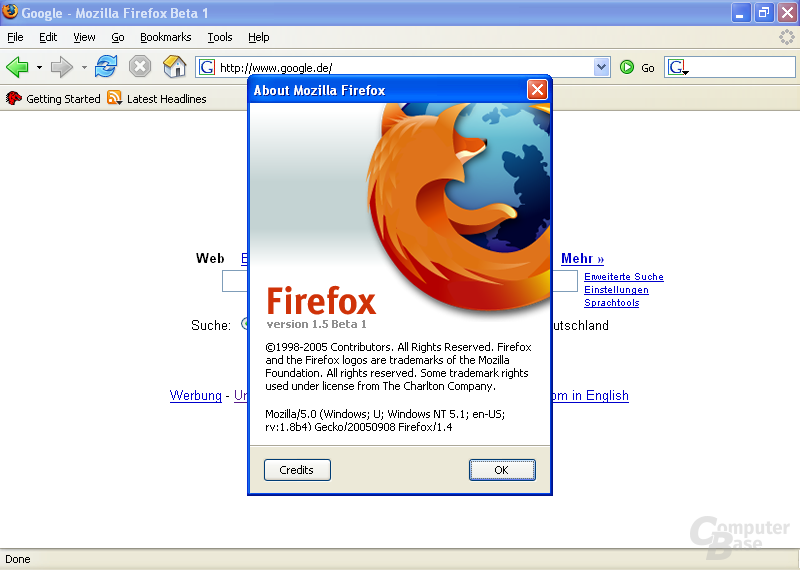 Firefox 1.5 Beta 1