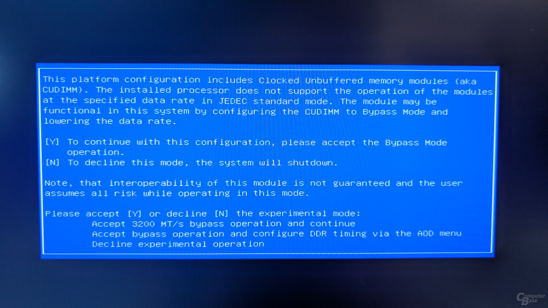 CK CUDIMM AMD Bootvorgang