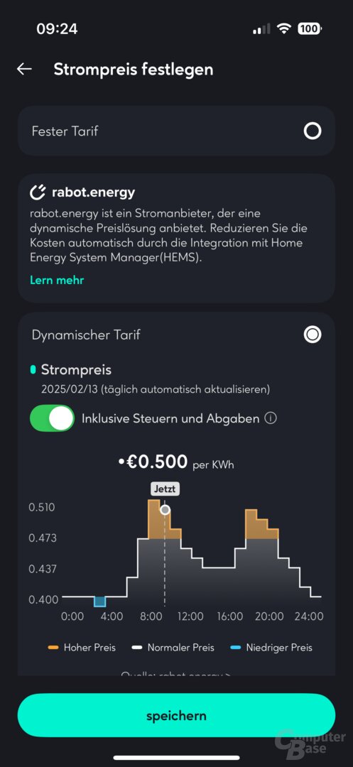 Feste Preise sorgen ggf. für wenig Ladezeiten