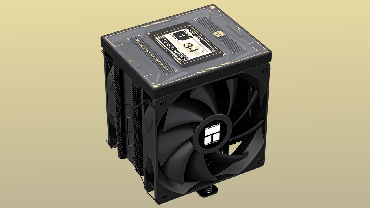 Burst Assassin 120 Vision: Thermalright setzt Display auf flachen Tower-Kühler