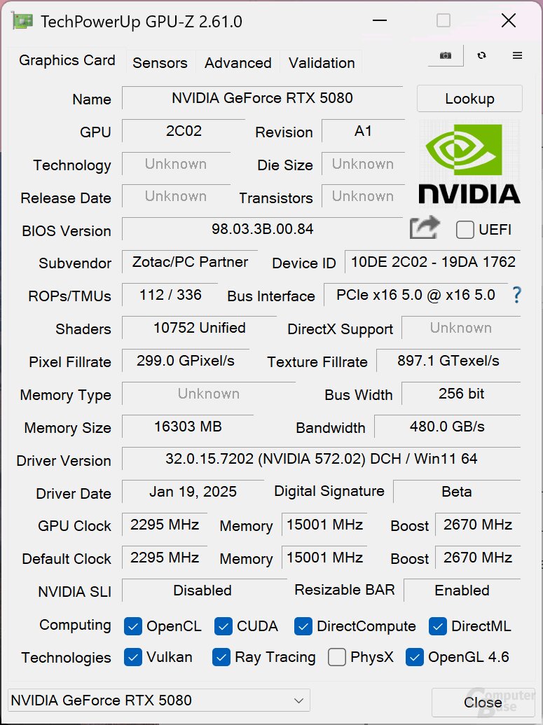Zotac AMP Extreme: Bios-Settings im „Quiet“-Modus