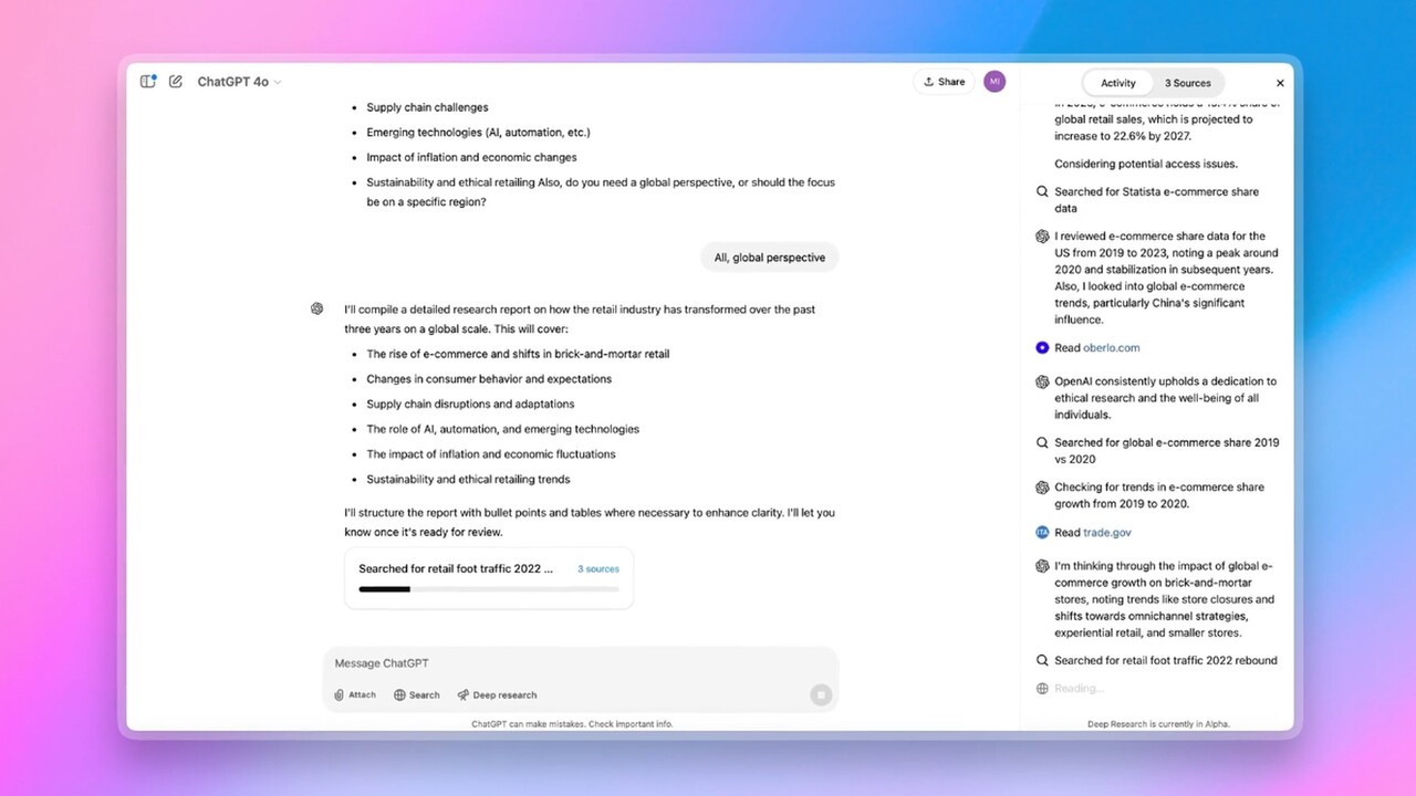 Deep Research: OpenAi Veröffentlicht Ager Für Komplexe Online-Recherchen