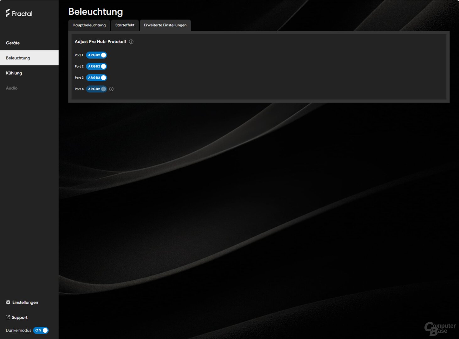 Lüfter-/RGB-Hub Online-Portal