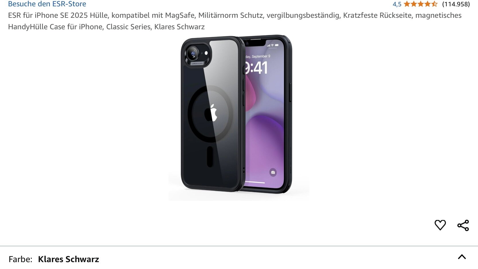 ESR iPhone SE 4 (Hülle)