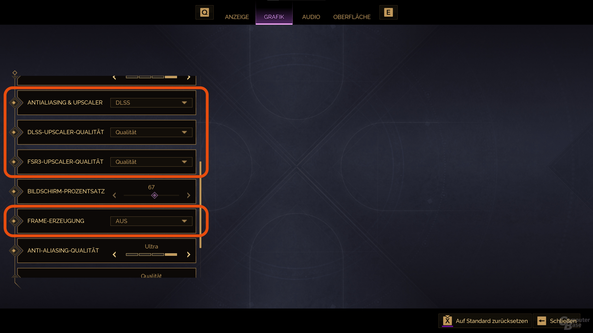Die richtigen Grafik-Einstellungen für den Community-Benchmark