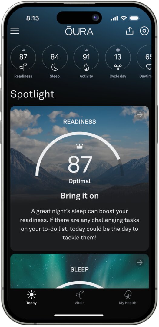Die neue Oura-App