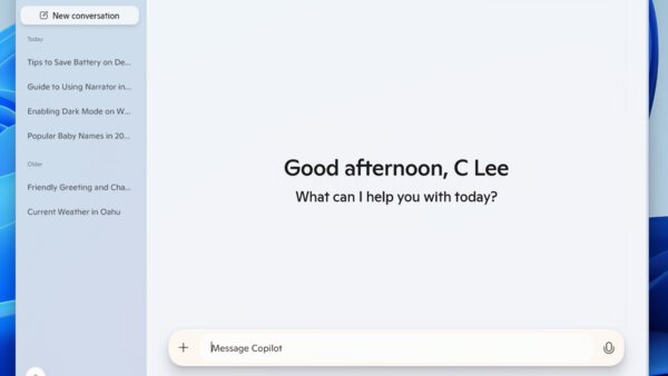 Microsoft: Copilot-App für Windows erhält neues Design - ComputerBase