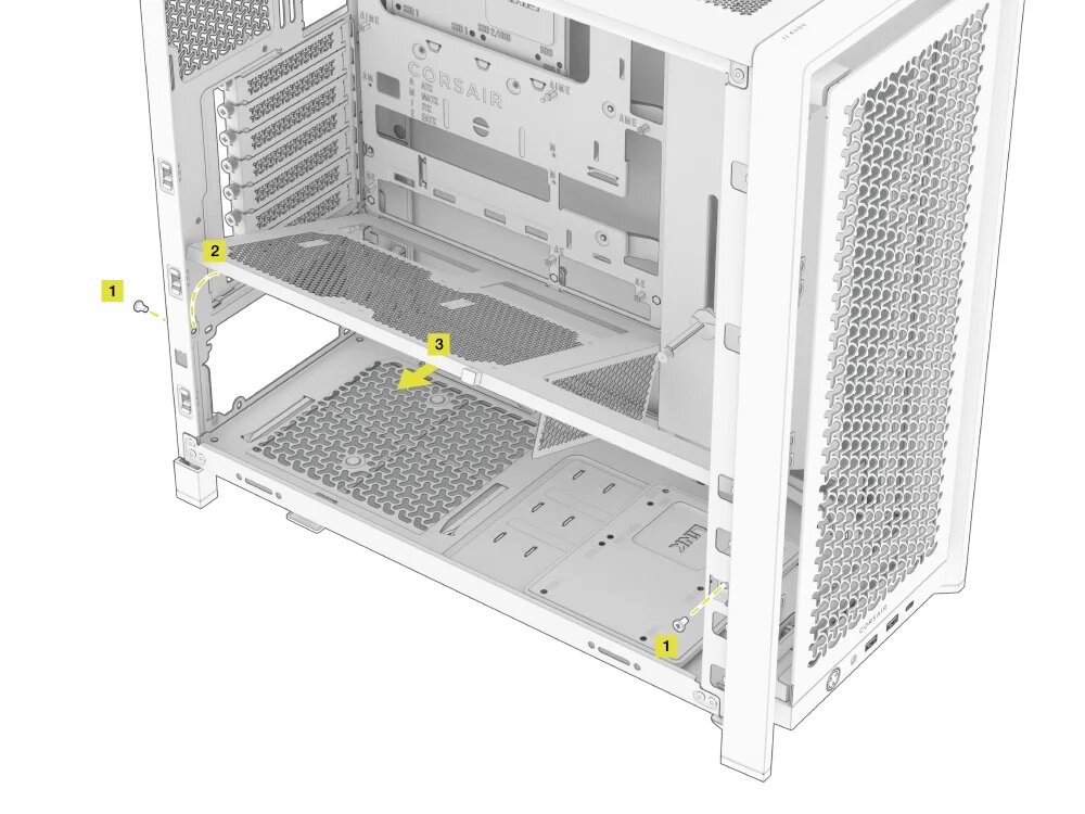Corsair Frame 4000D im Test: Modularer Innenaufbau