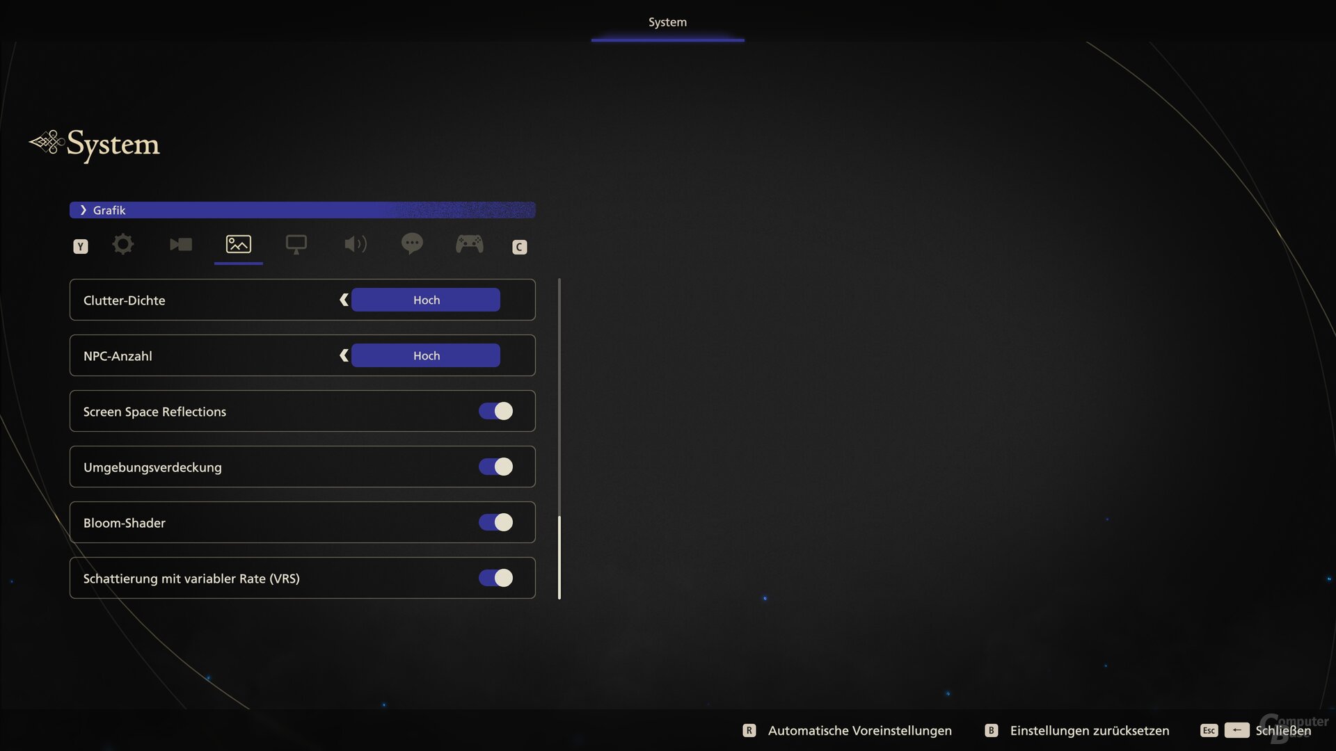 Final Fantasy 16 – Einstellungen 4