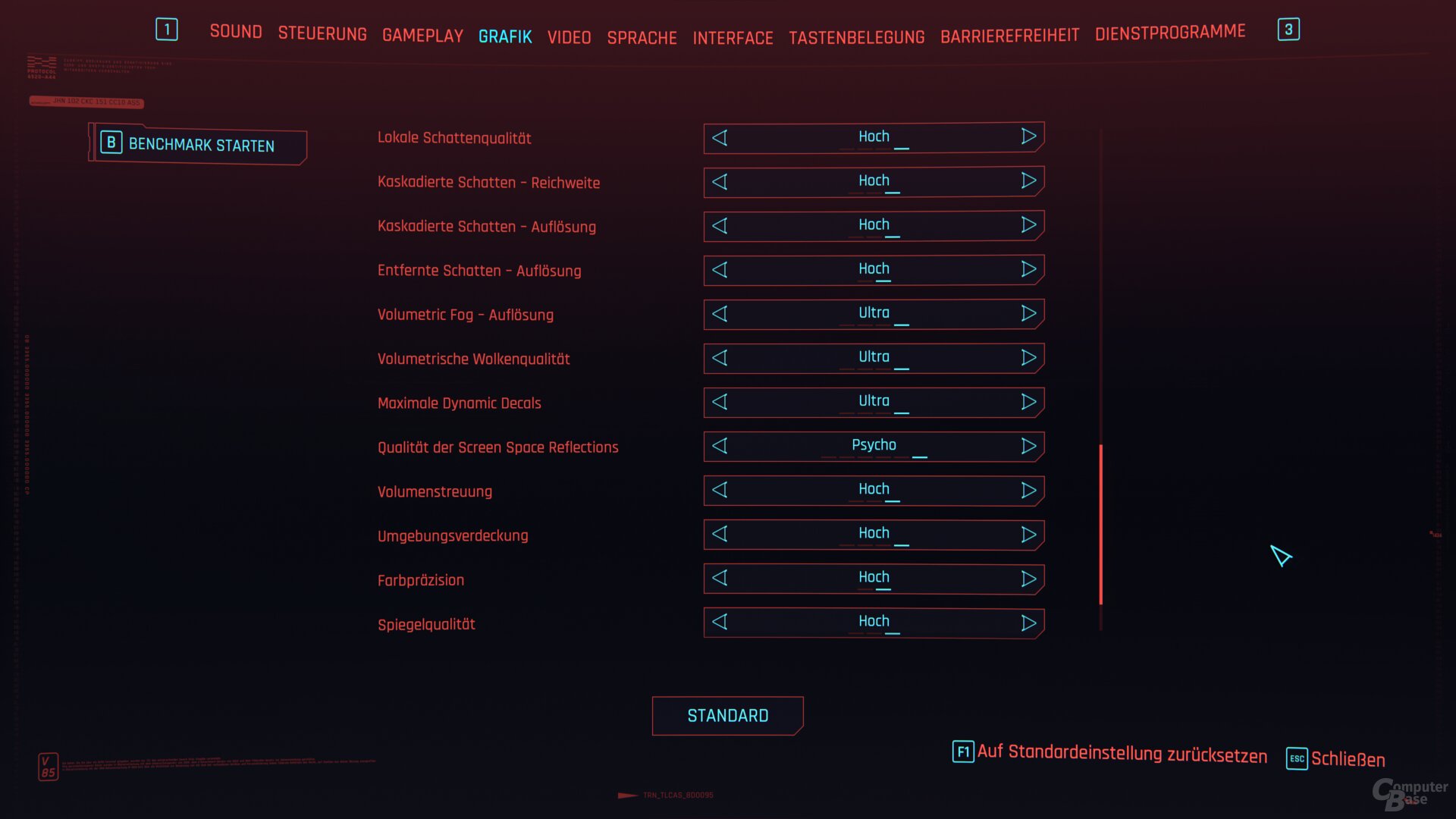 Cyberpunk 2077 – Einstellungen 3