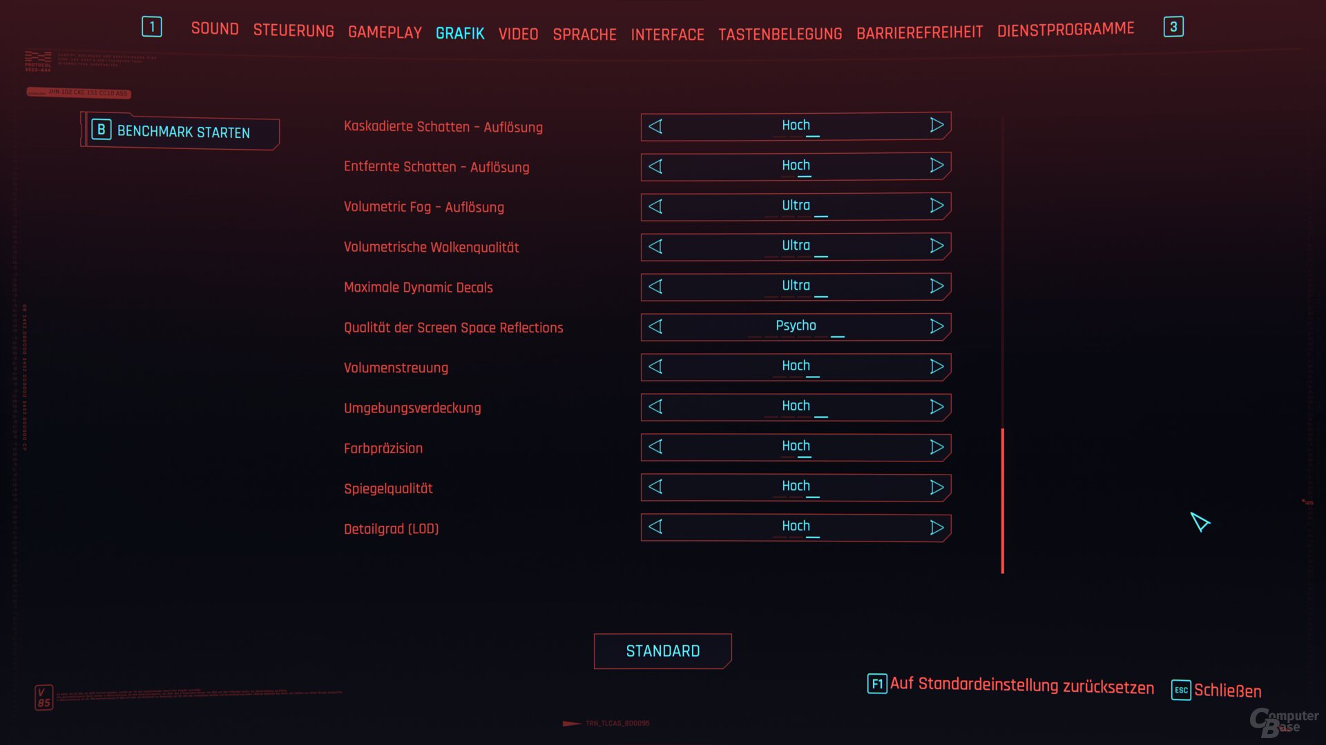 Cyberpunk 2077 – Einstellungen 4