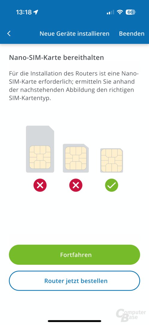 Einrichtung des Devolo WiFi 6 Router 3600 5G LTE in der App