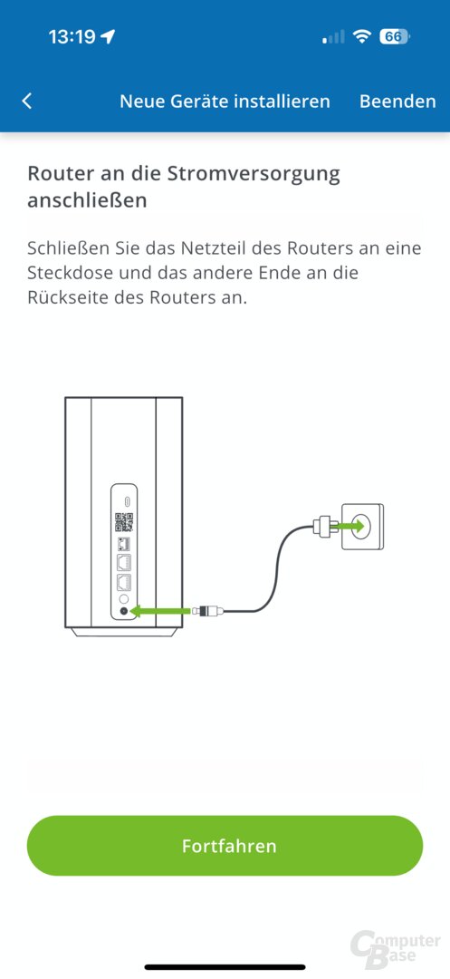 Einrichtung des Devolo WiFi 6 Router 3600 5G LTE in der App
