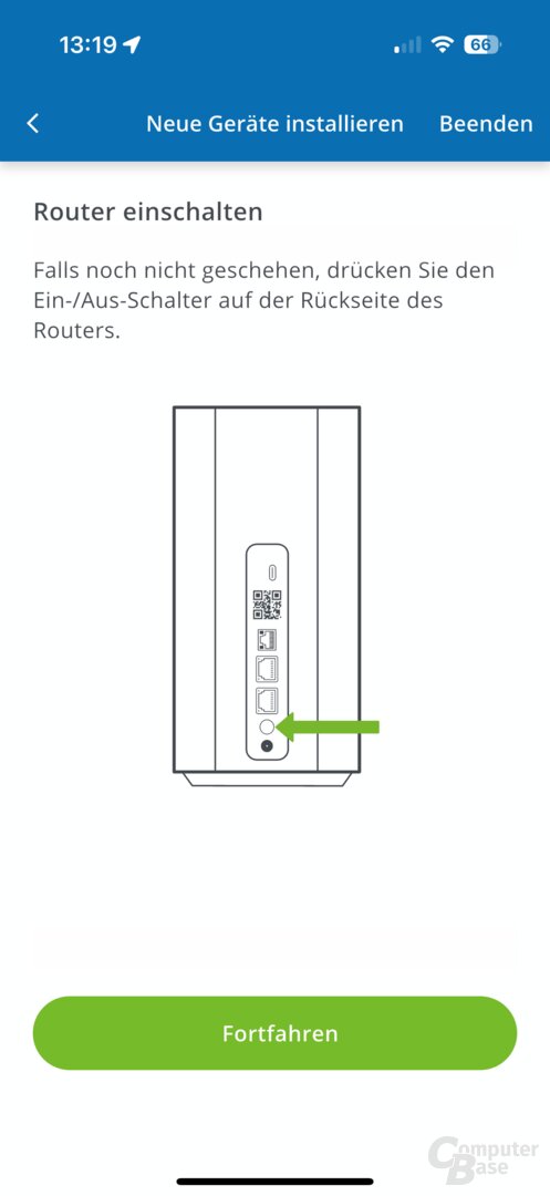Einrichtung des Devolo WiFi 6 Router 3600 5G LTE in der App