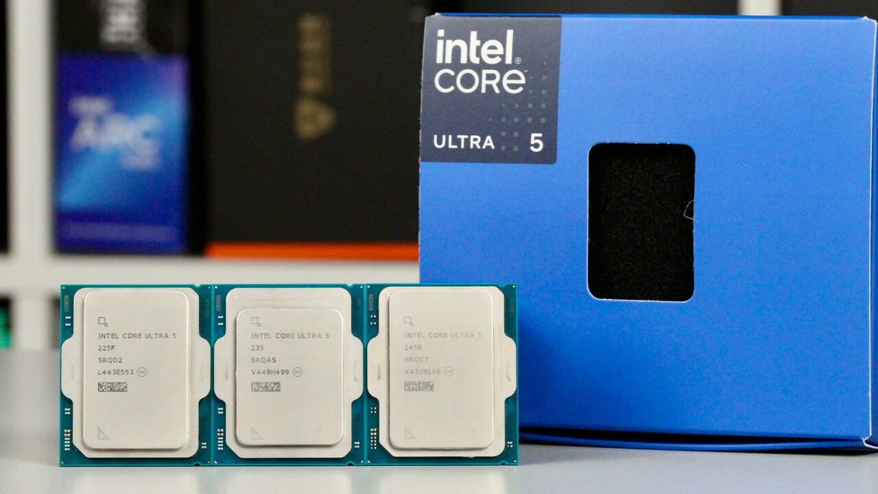 Intel Core Ultra 5 225F & 235 im Test: Sehr effiziente Rivalen für AMD Ryzen