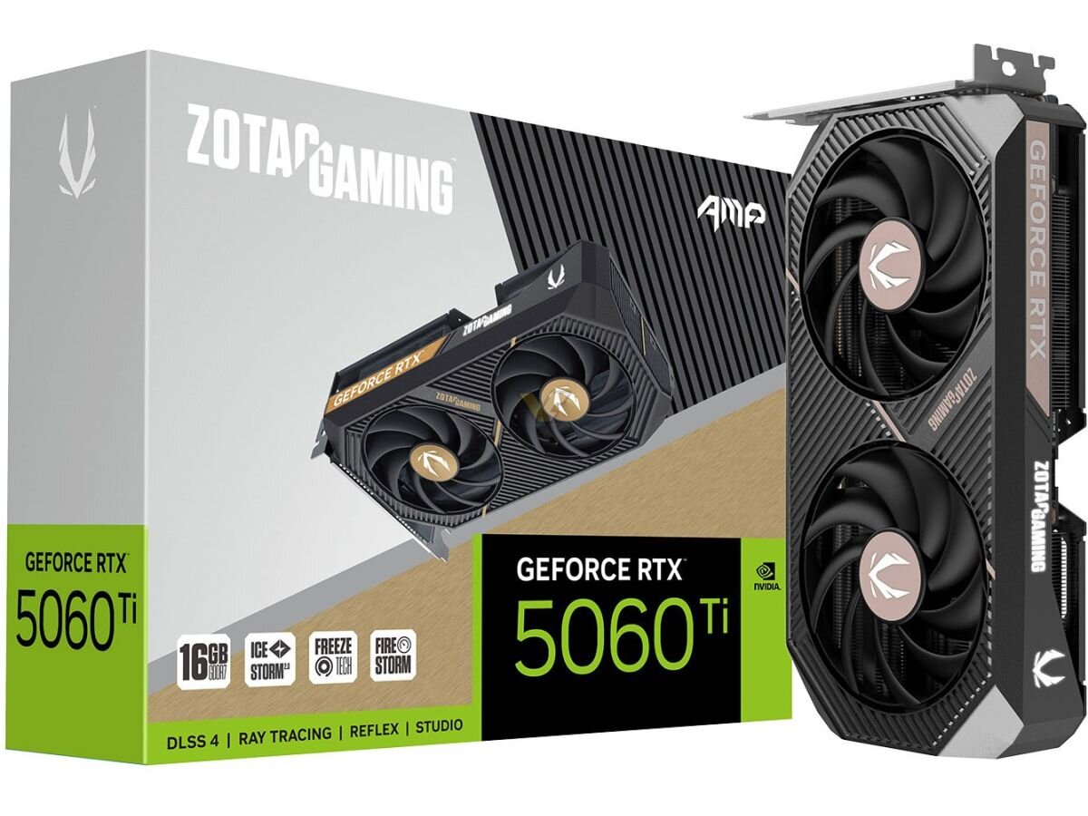 GeForce RTX 5060 Ti von Zotac setzen in den Serien AMP und Twin Edge nicht auf 12V-2x6