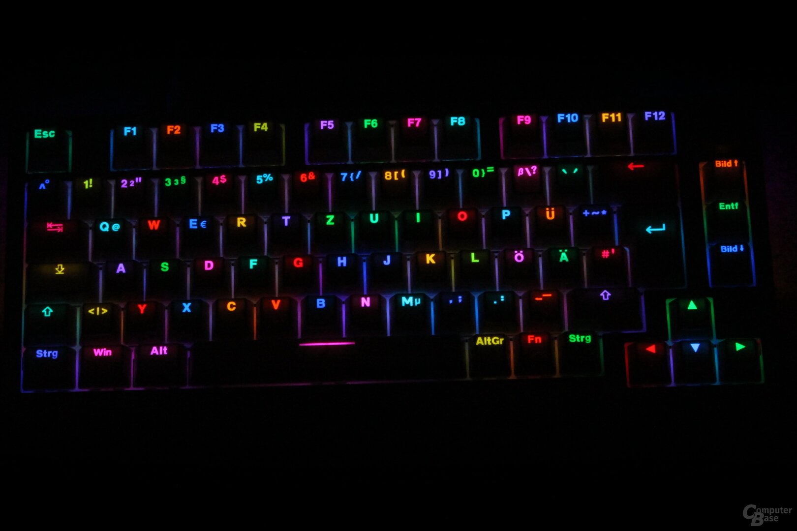 Sharkoon SGK25 RGB-Beleuchtung (dunkel)
