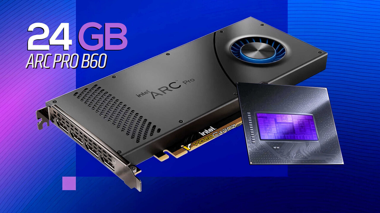 Intel Arc Pro B60 & B580?: Battlemage-Grafikkarte mit 24 GB GDDR6 erwartet