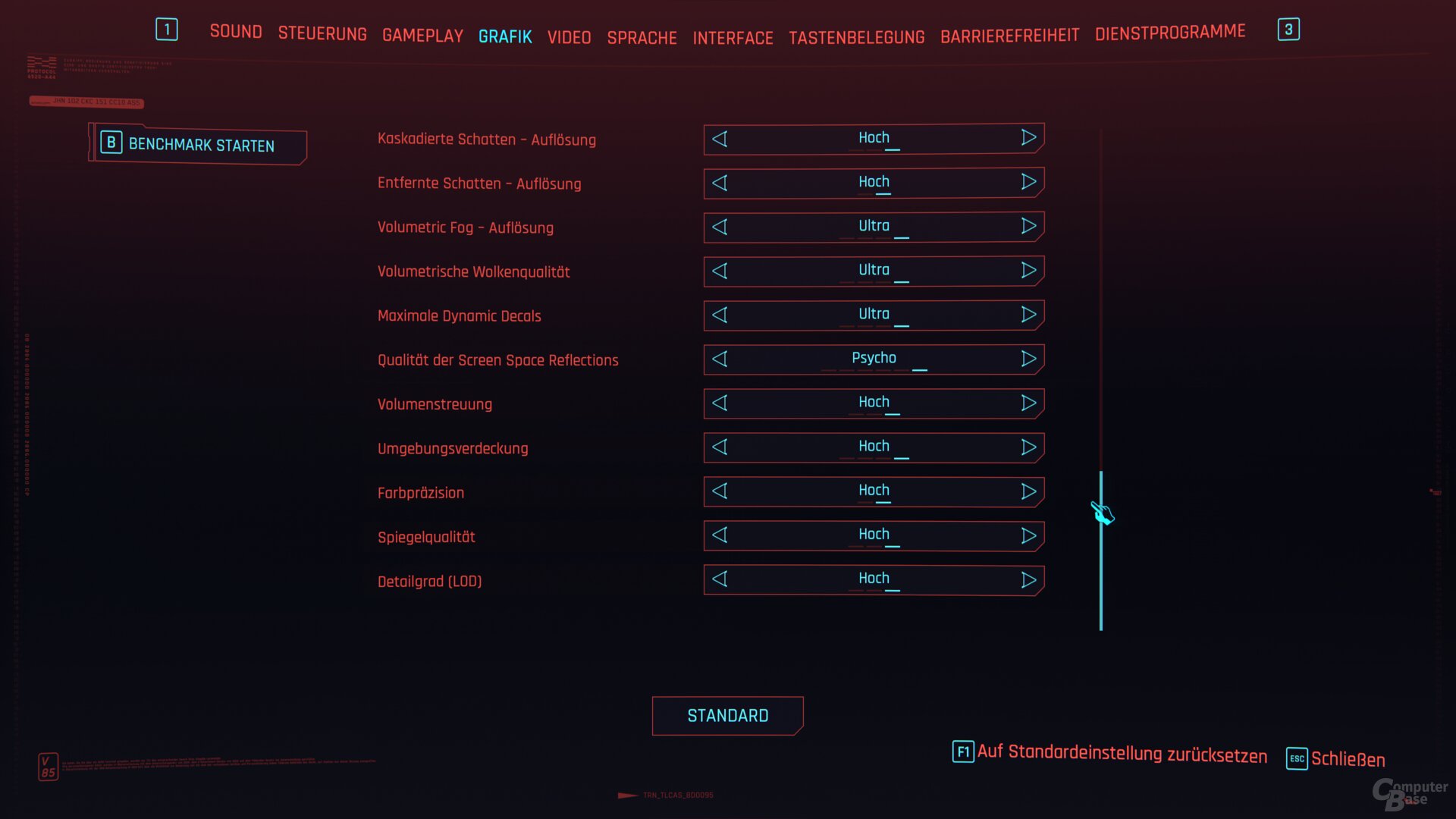 Cyberpunk 2077 – Einstellungen 4