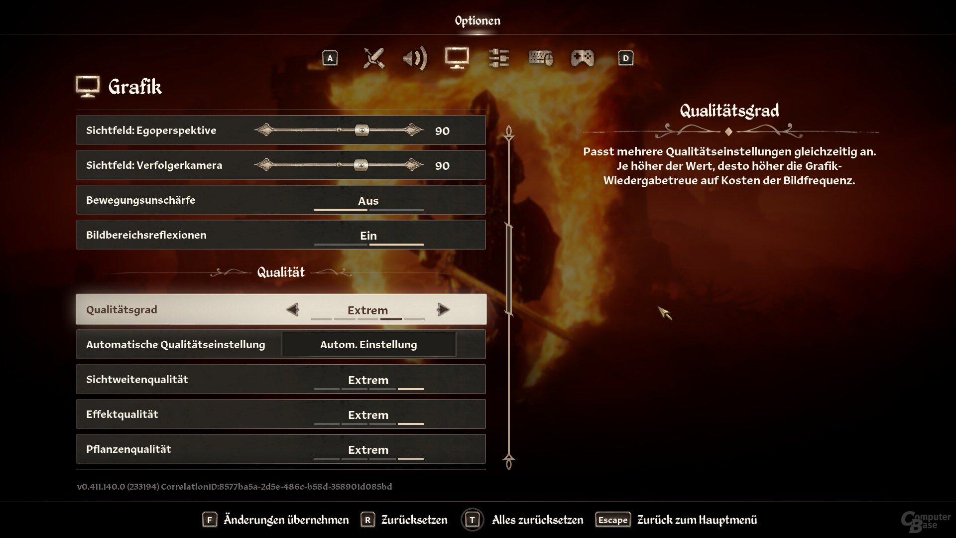 Oblivion: Remastered – Einstellungen 3