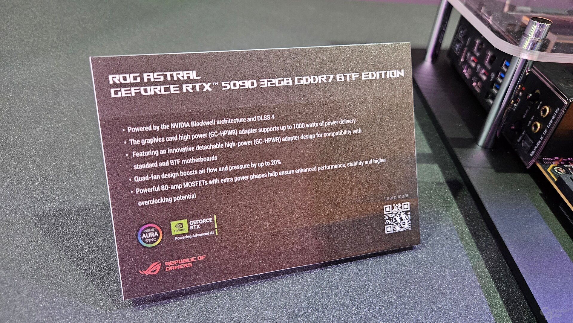 Die neue Asus ROG GeForce RTX 5090 Astral BTF Edition