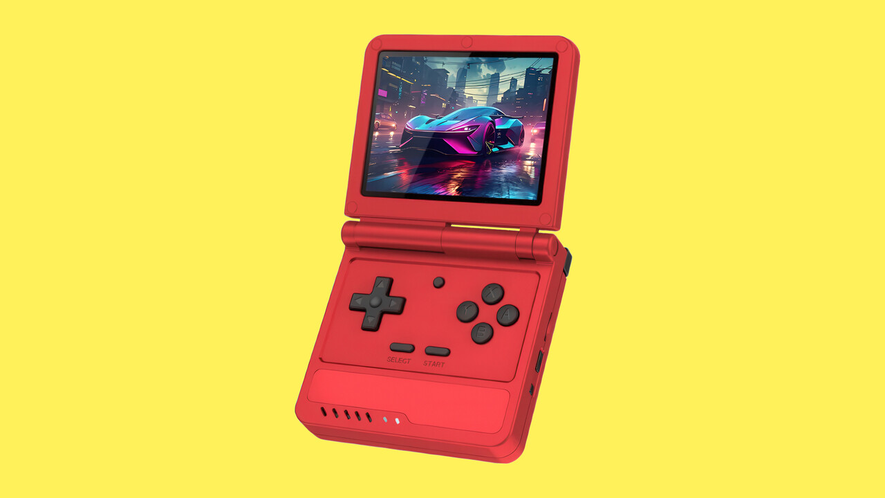 Retro-Handheld: Klappbarer Powkiddy V90S ab sofort vorbestellbar