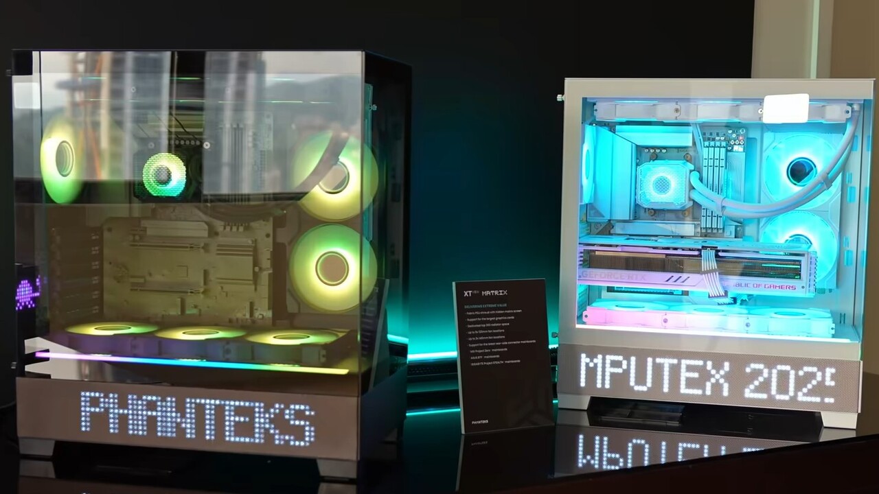 Phanteks zur Computex: Neue Gehäuse, AIO, Lüfter und Custom-Wasserkühlung