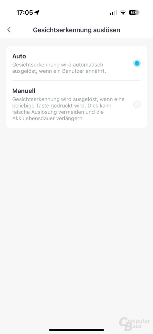 Keypad Vision: Gesicht für die 3D-Gesichtserkennung hinzufügen