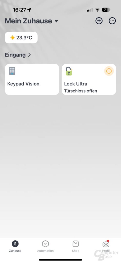 Installation und Einrichtung des SwitchBot Lock Ultra, Keypad Vision und Hub Mini in der SwitchBot-App