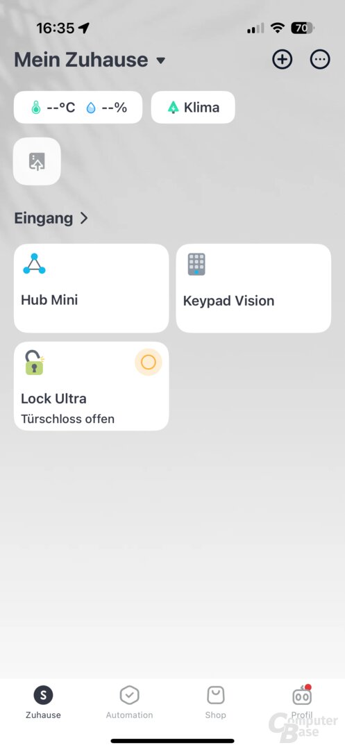 Installation und Einrichtung des SwitchBot Lock Ultra, Keypad Vision und Hub Mini in der SwitchBot-App