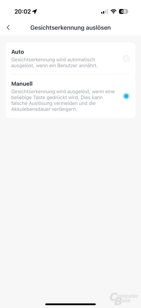 Funktionen des SwitchBot Keypad Vision in der App