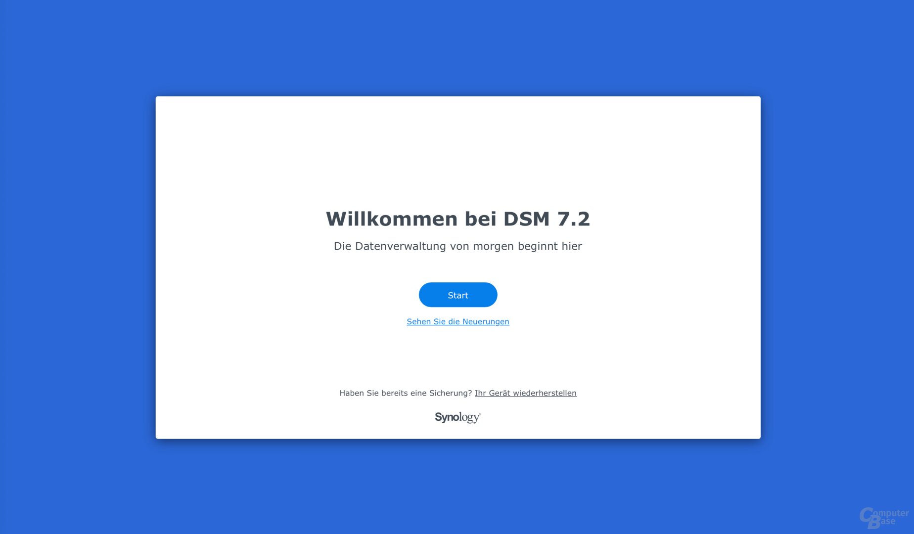 Einrichtung der DS925+ mit DSM 7.2