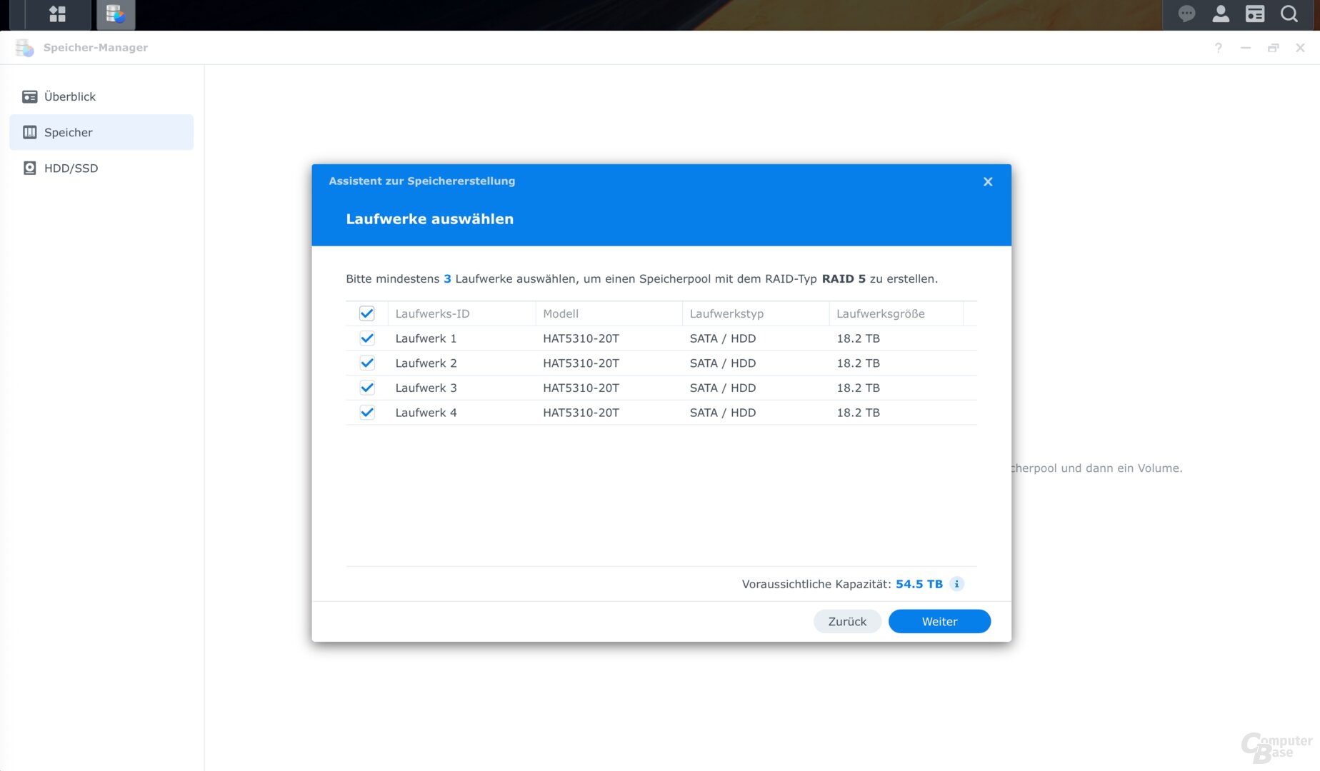 Einrichtung der DS925+ mit DSM 7.2