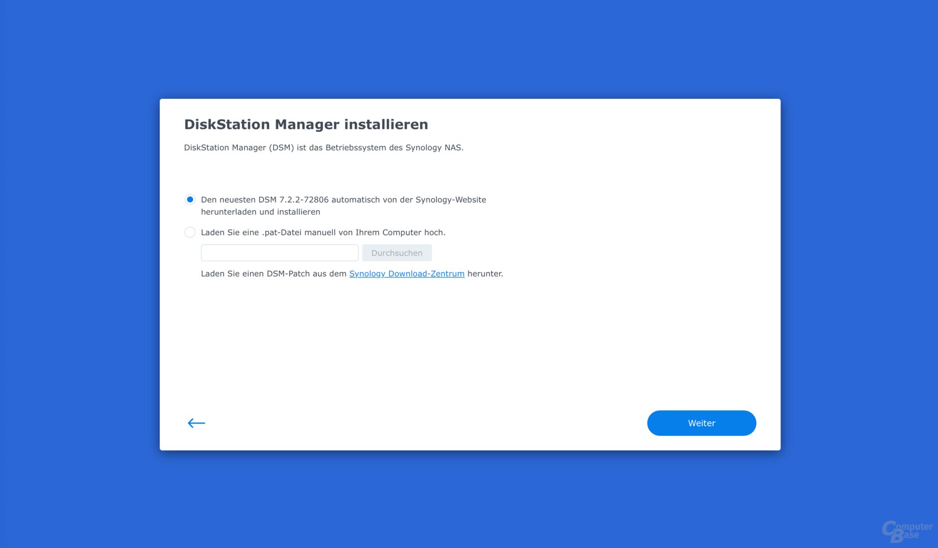 Einrichtung der DS925+ mit DSM 7.2