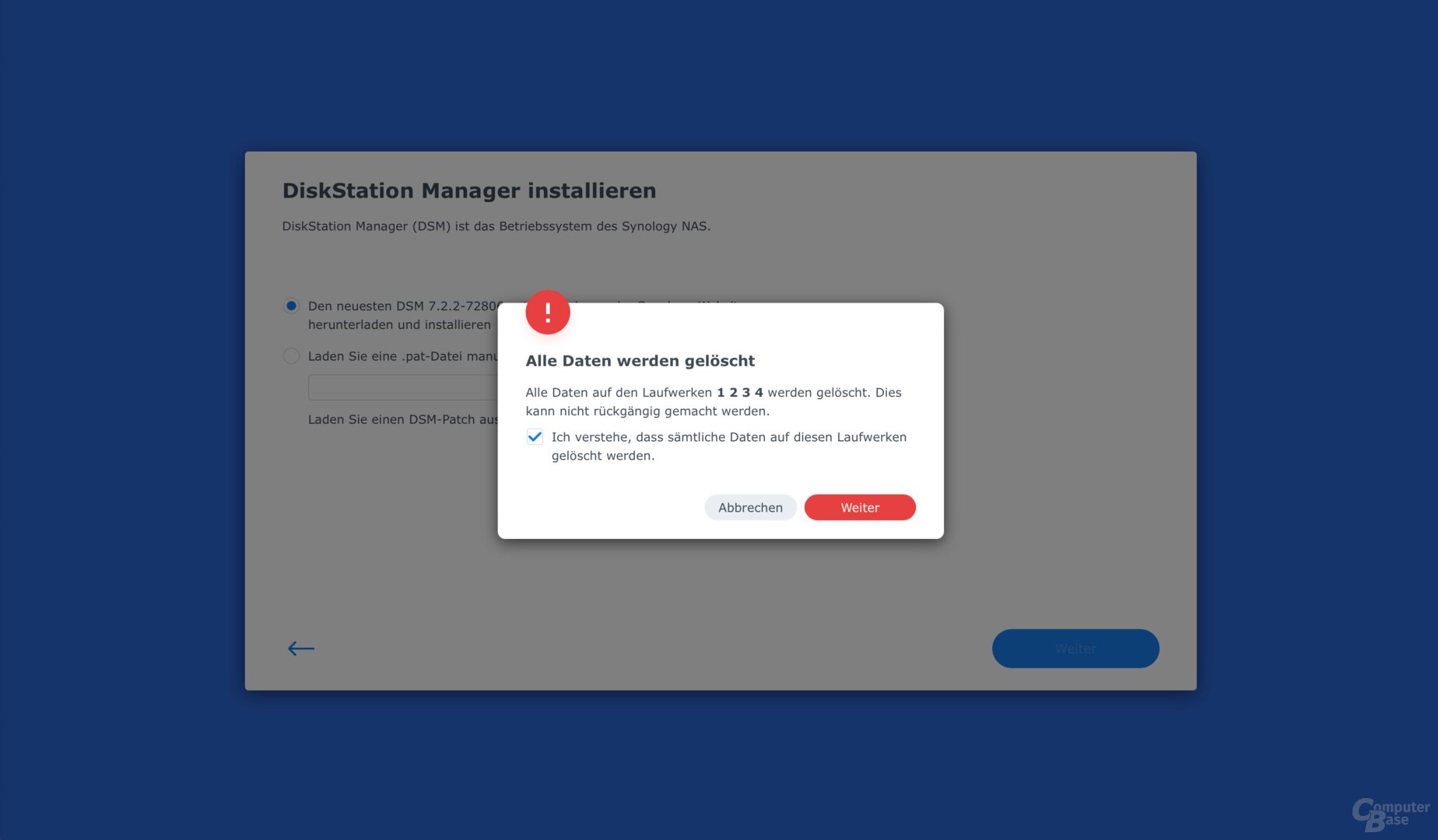 Einrichtung der DS925+ mit DSM 7.2
