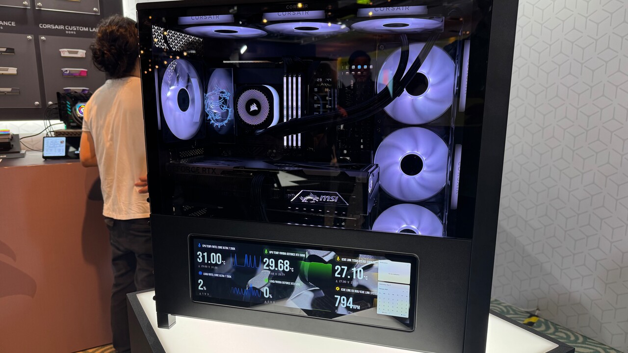 Frame 4500 & 5000D, Air 5400: Corsair baut modular mit Display und drei Kammern