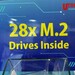 Utran Technology: 28 M.2-SSDs in einer PCIe-5.0-Karte untergebracht