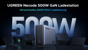 Ugreen: USB-C-Ladegerät mit 500 Watt ist jetzt mit Rabatt verfügbar