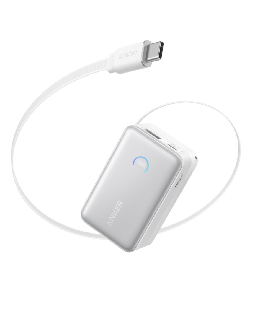 Anker Nano Powerbank (10K | 45 Watt | integriertes USB-C-Kabel)