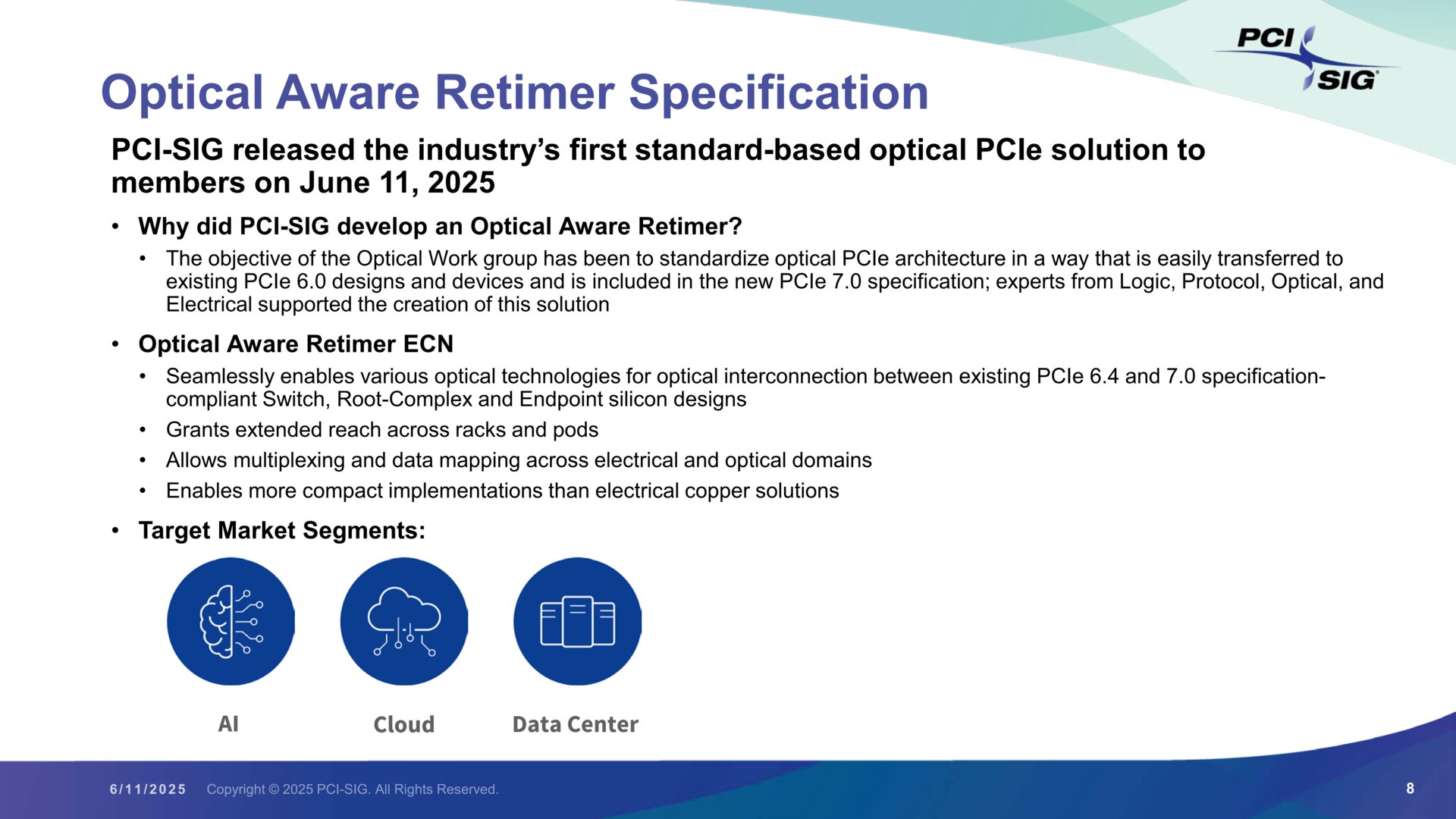 Optical Aware Retimer