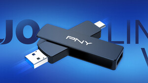 PNY Duo Link V3: USB-Stick mit 1000 MB/s und Doppelstecker in Metall