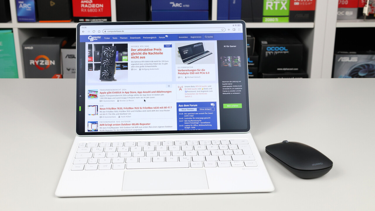 Huawei MatePad Pro 12.2 (2025) im Test: Tablet wird mit mehr Leistung und NearLink-Maus zum Notebook-Ersatz