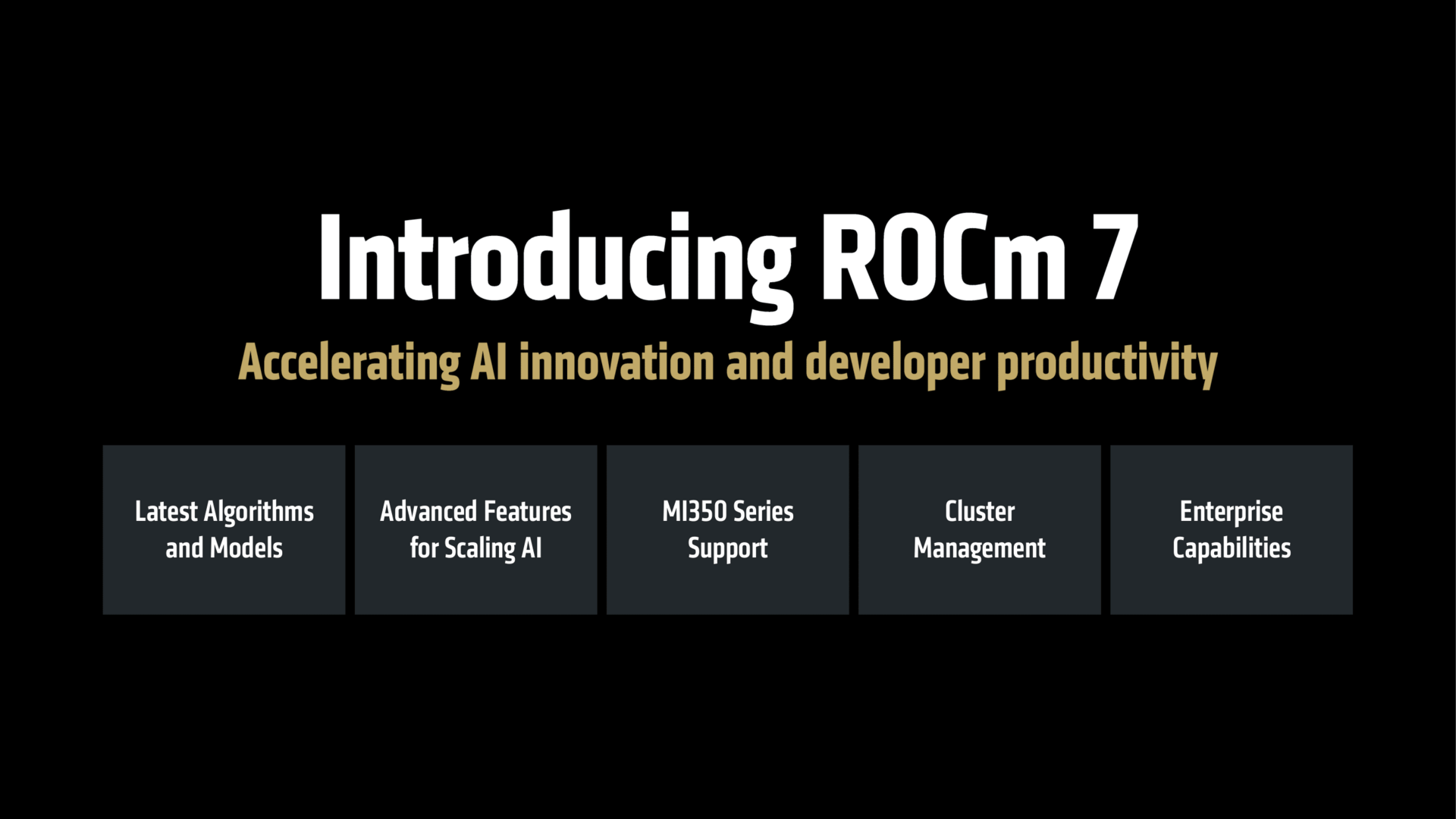 ROCm Software Briefing Deck